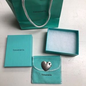 Tiffany & Co Sterling Silver Puffy Heart Charm